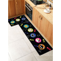 Attraction carpet kitchen accessories linen fabric mat anti-slip mat kitchen mat